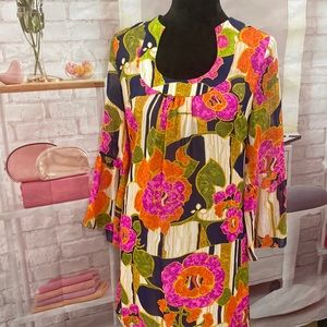 COPY - Floral Print Silk Trina Turk Dress Size 0